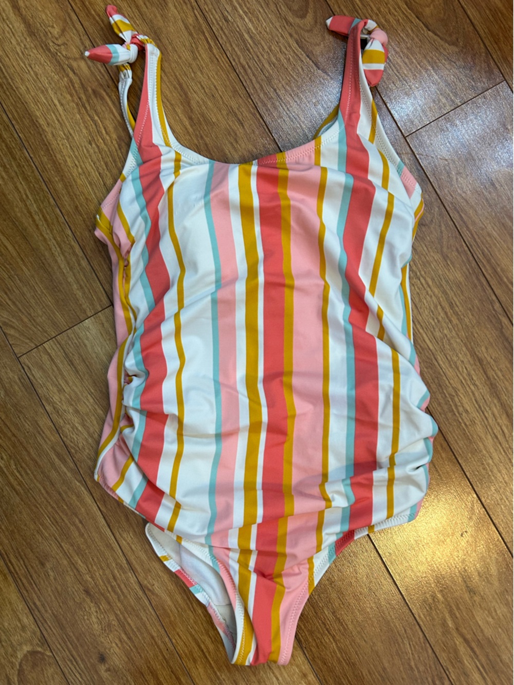 Women’s Vertical Striped Multicolor One Piece Swim Size 14W